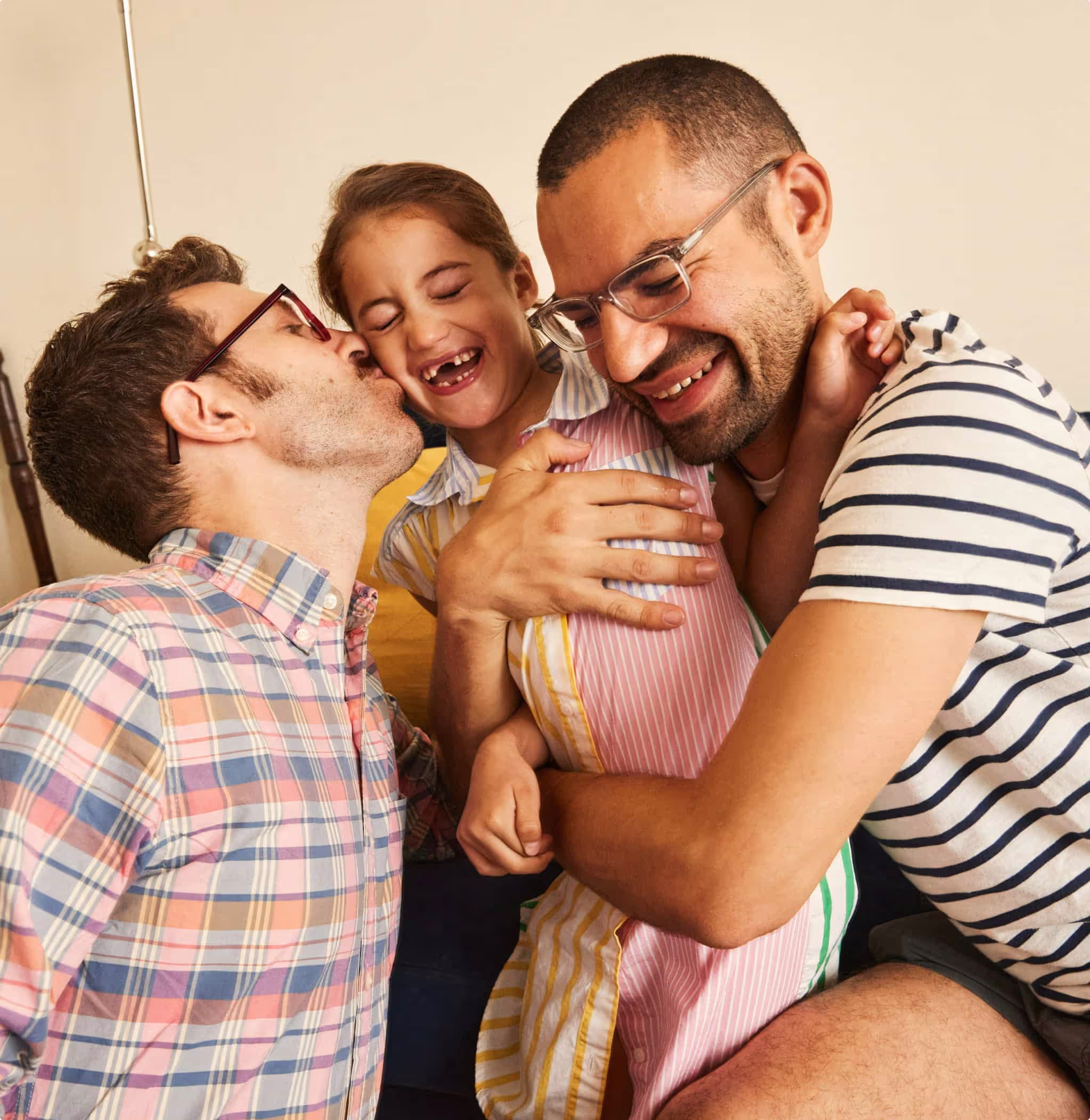 family smiling